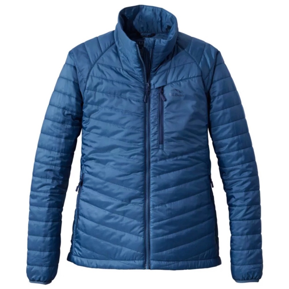 LL BEAN PrimaLoft Packaway Jacket Bright Mariner Item 525719 Women’s XL